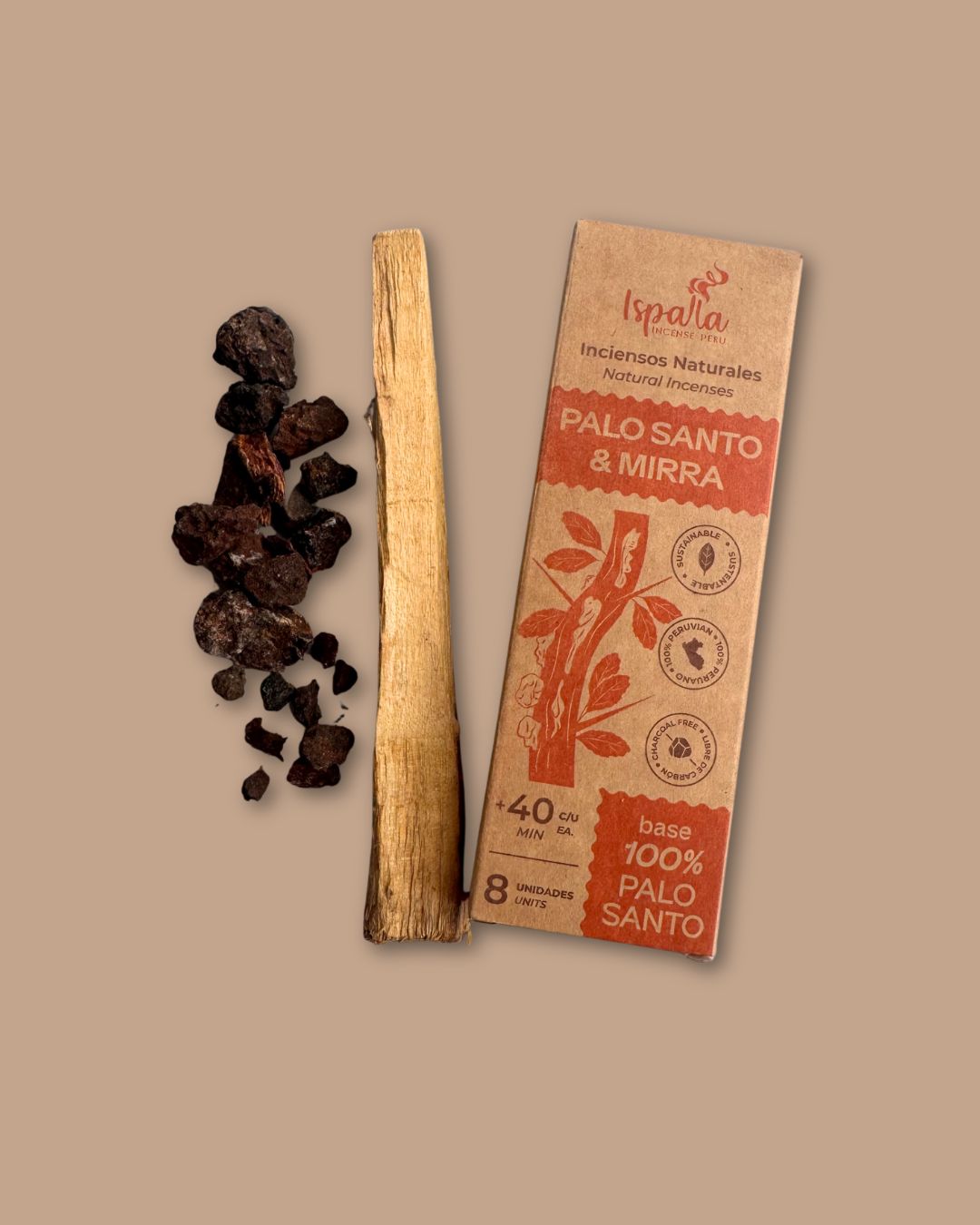 Incienso de palo santo y mirra - Teraviva