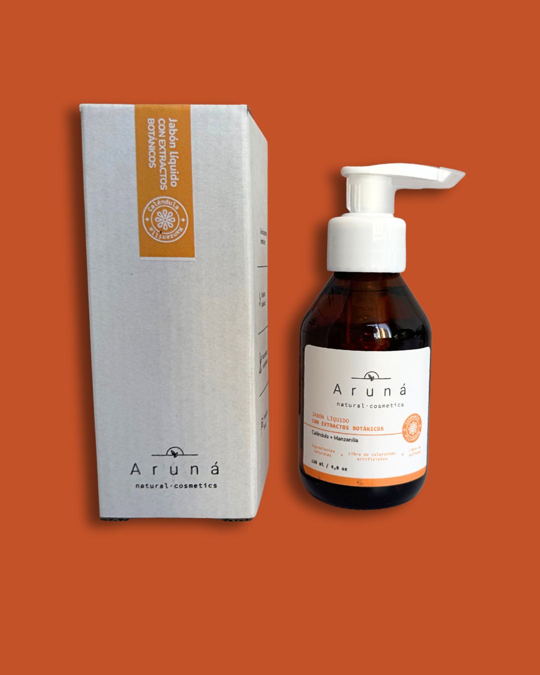 Jabón líquido caléndula y manzanilla facial Aruná
