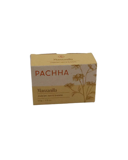 Empaque ecológico del jabón facial de manzanilla Pachha