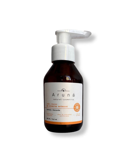 Jabón líquido caléndula y manzanilla facial Aruná