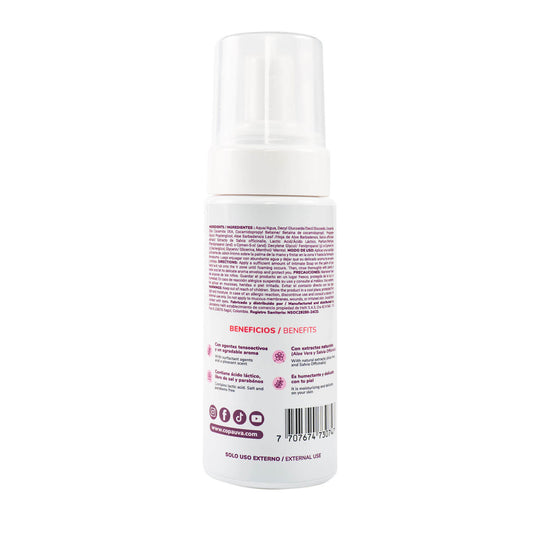 Espuma suave del jabón íntimo femenino Uva