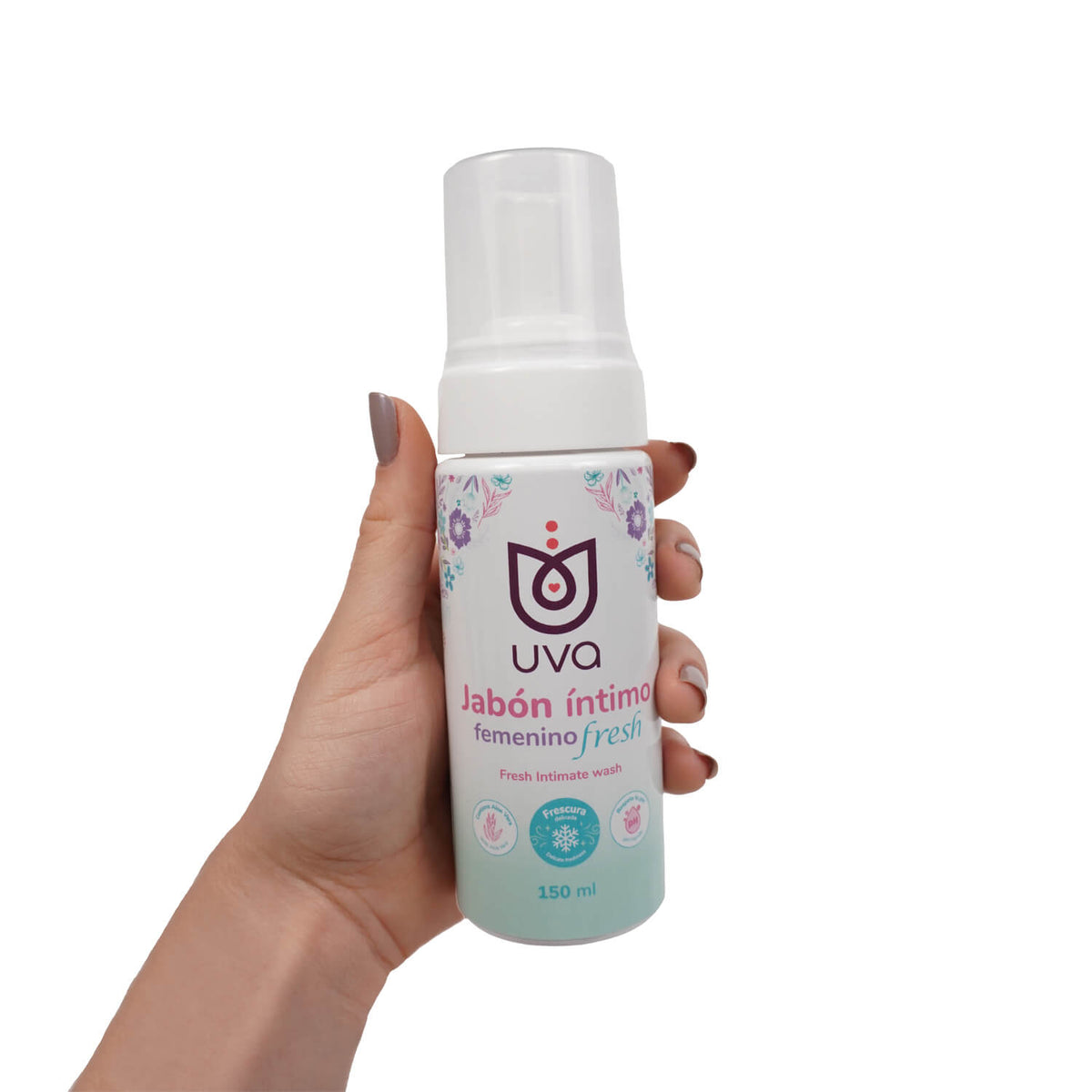 Jabón íntimo refrescante Uva Fresh presentación