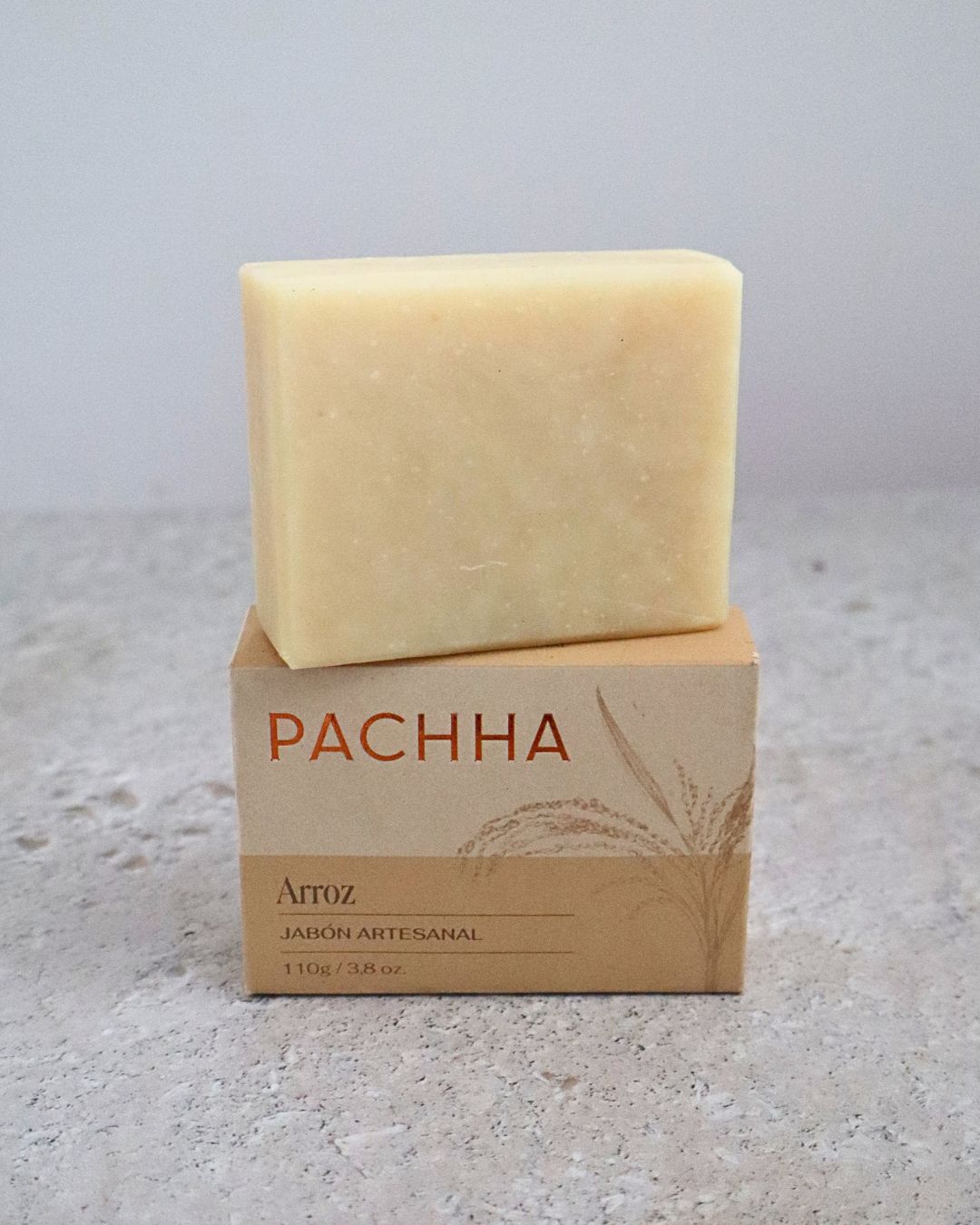 Jabón de arroz aclarante Pachha barra corporal de 110g