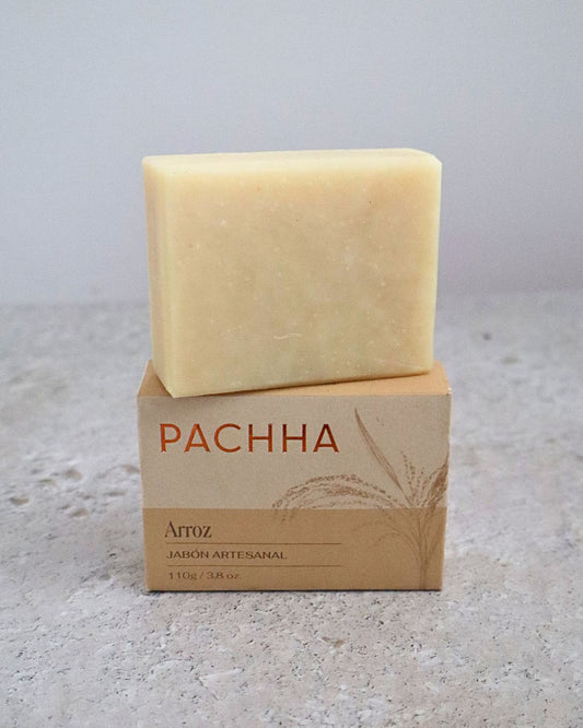 Jabón de arroz aclarante Pachha barra corporal de 110g