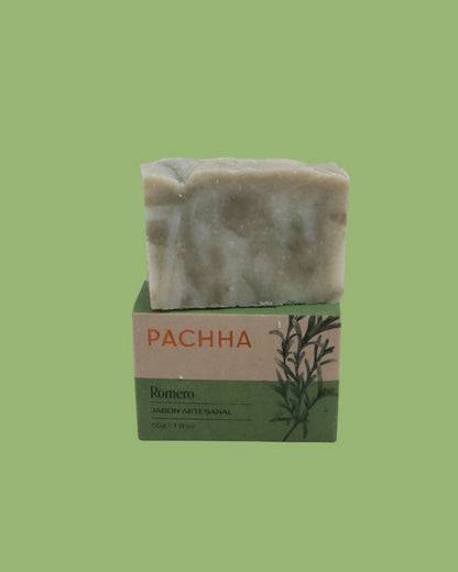 Jabón facial de romero para el rostro, ingredientes naturales