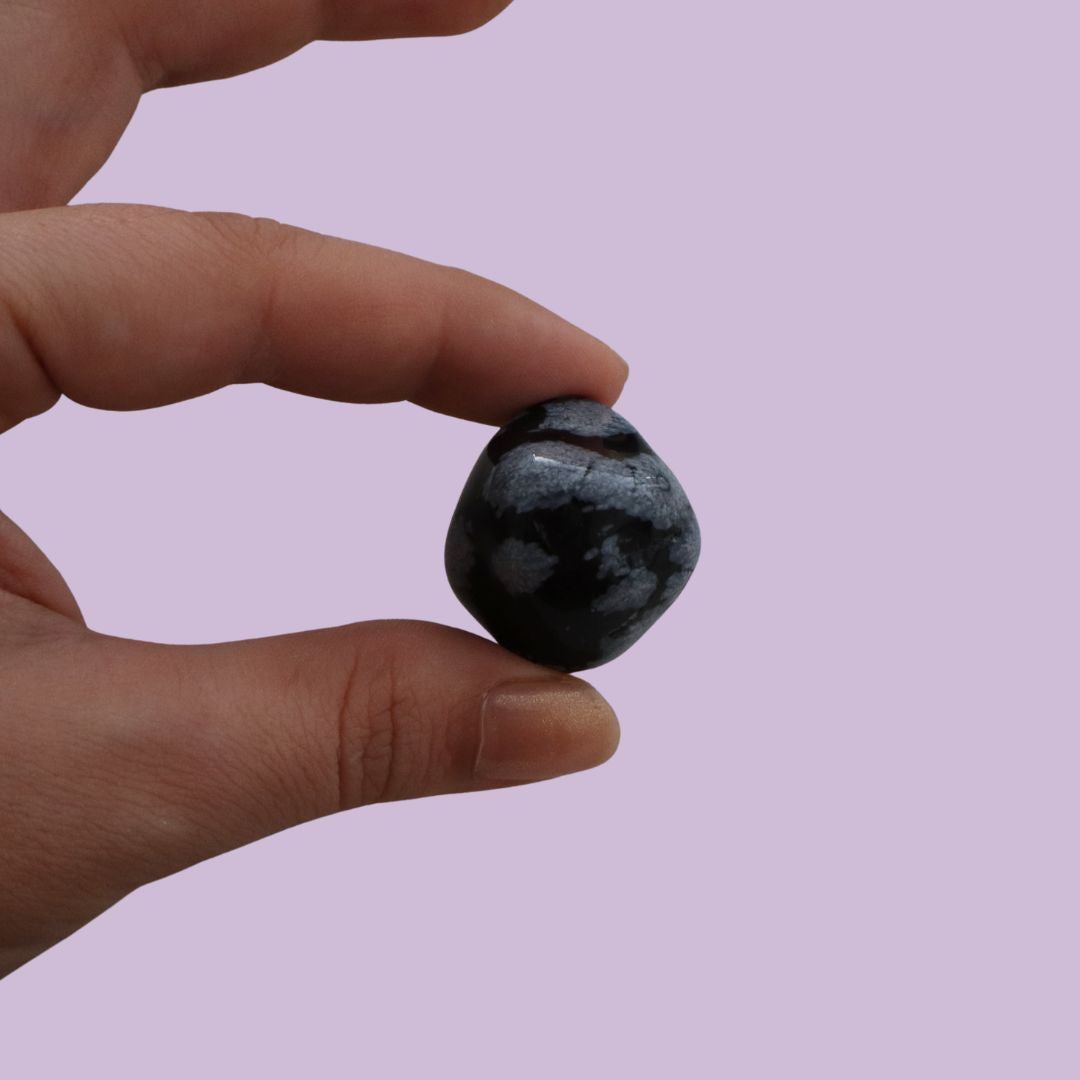 Obsidiana pulida copo de nieve