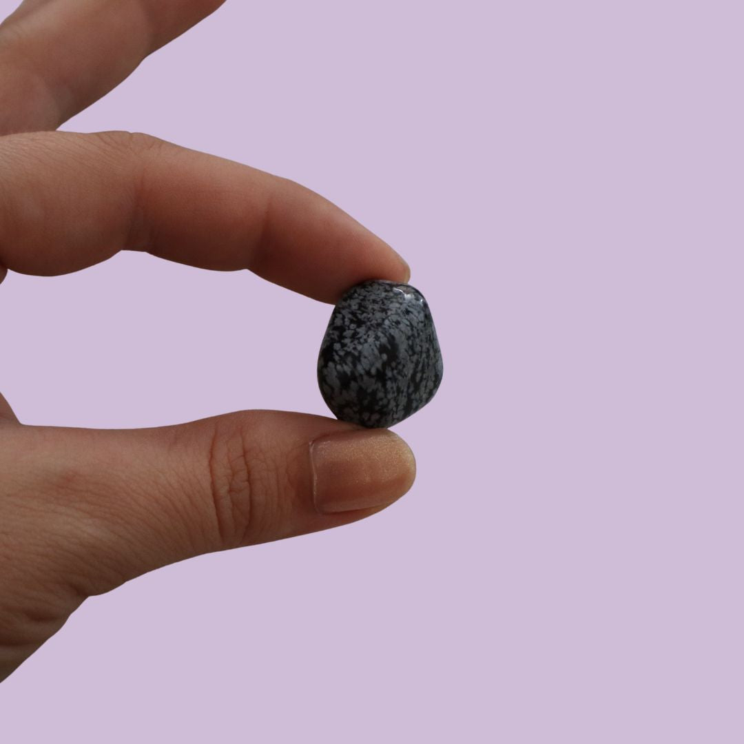 Obsidiana pulida copo de nieve