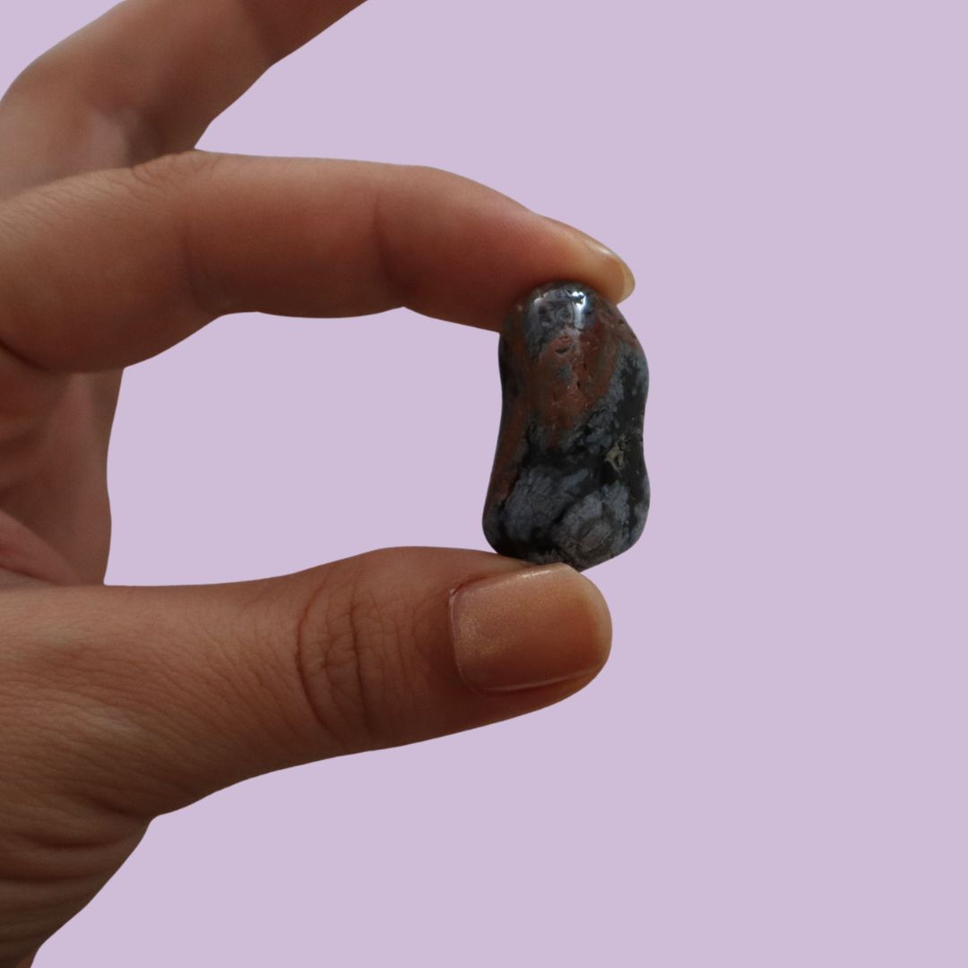 Obsidiana pulida copo de nieve