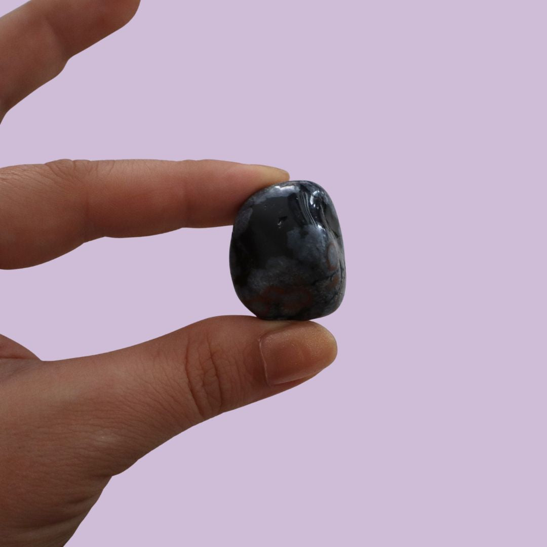 Obsidiana pulida copo de nieve