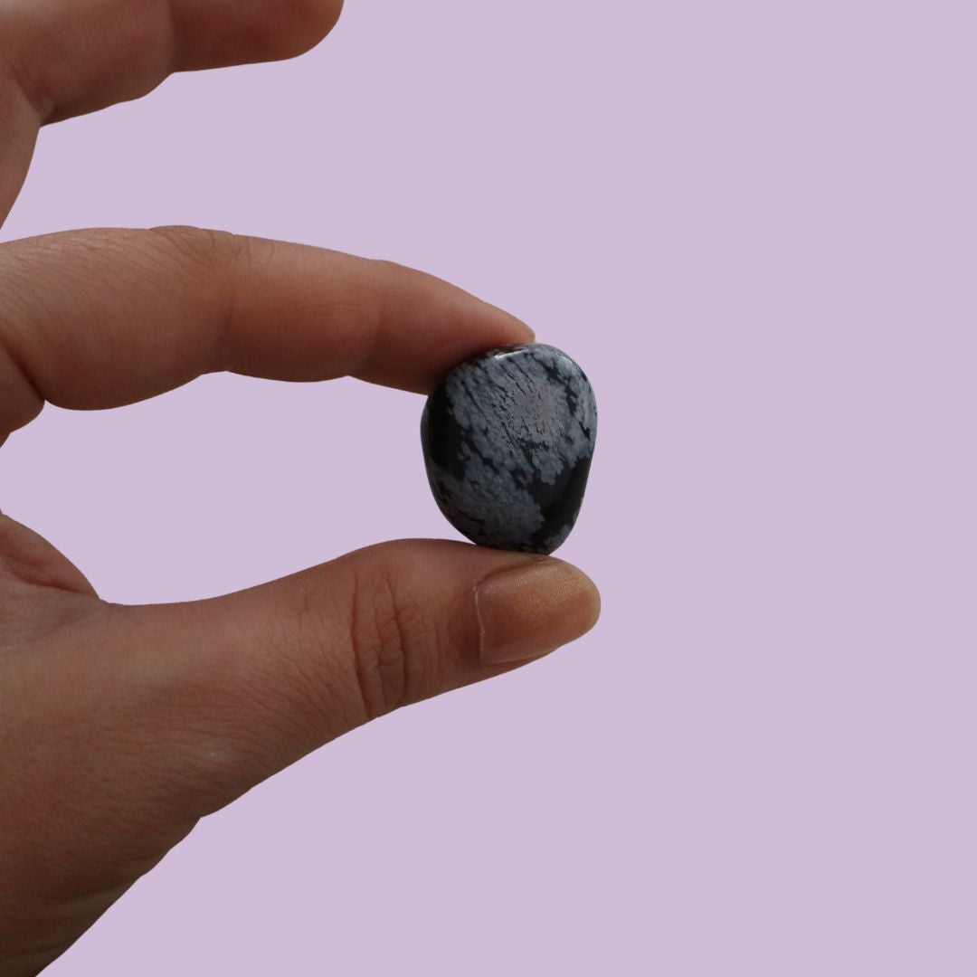 Obsidiana pulida copo de nieve