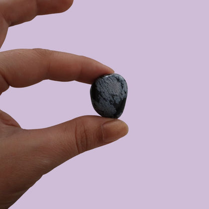 Obsidiana pulida copo de nieve
