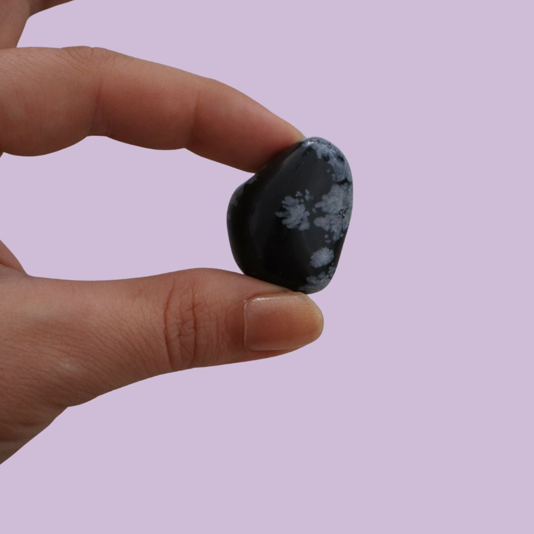 Obsidiana pulida copo de nieve