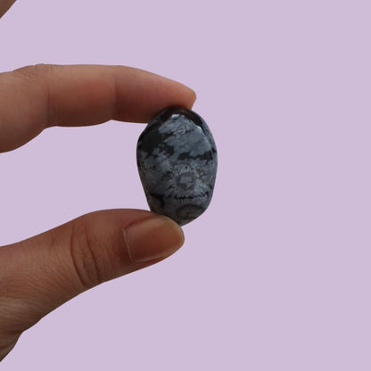 Obsidiana pulida copo de nieve