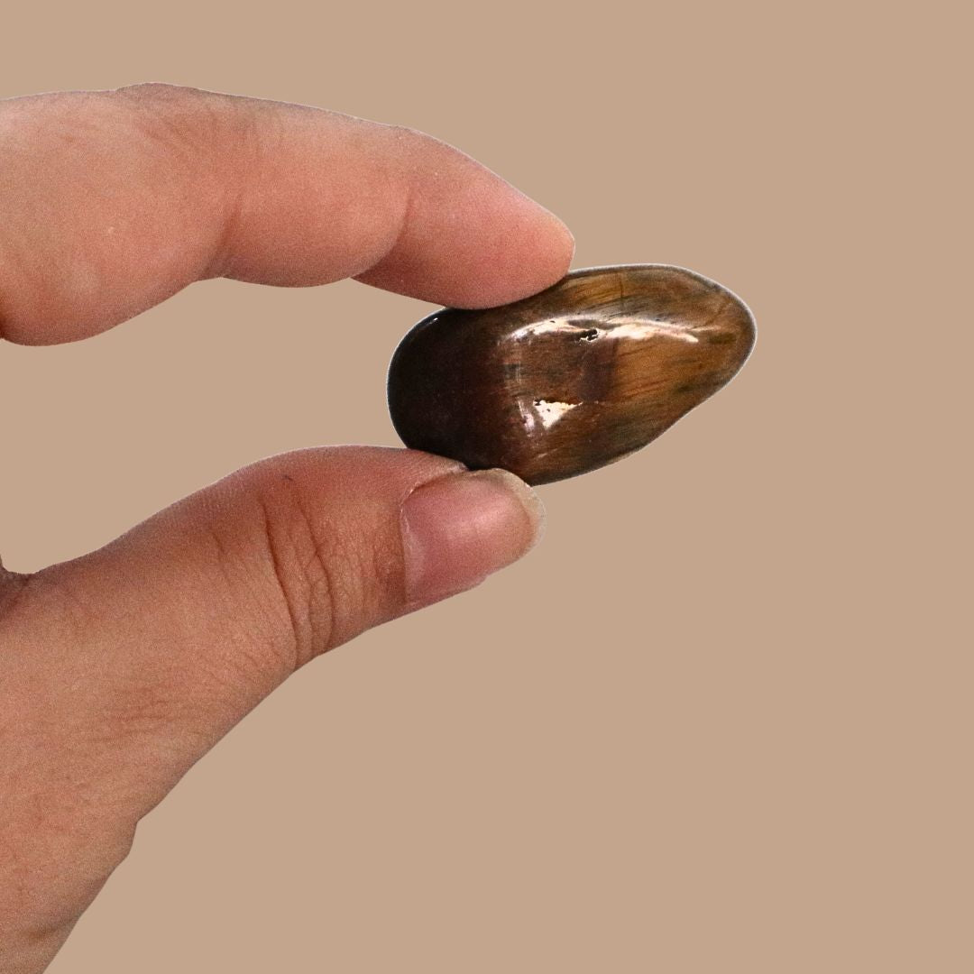 Piedra Ojo de tigre pulida, pieza única número 12 - Teraviva