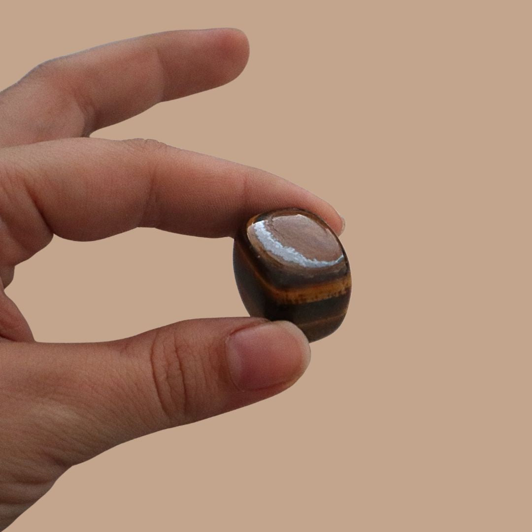 Piedra Ojo de tigre pulida, pieza única número 4 - Teraviva