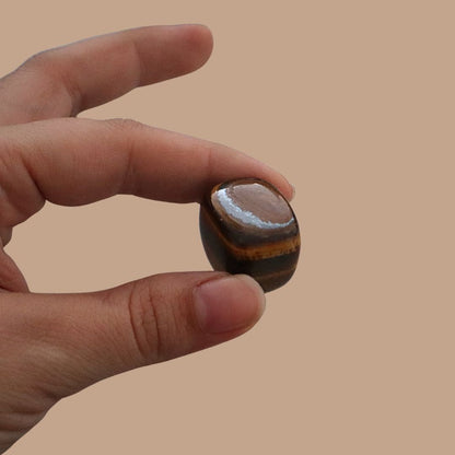 Piedra Ojo de tigre pulida, pieza única número 4 - Teraviva
