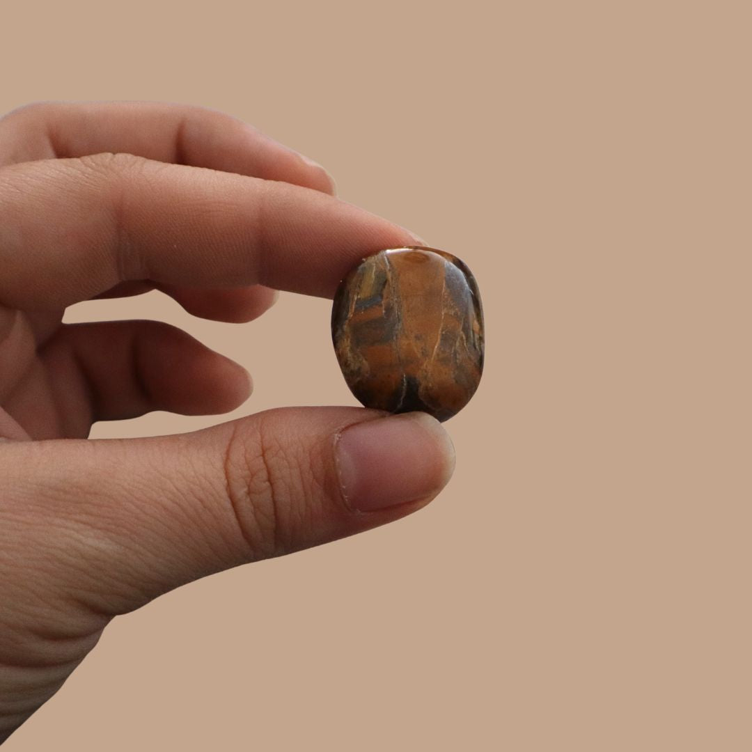 Piedra Ojo de tigre pulida, pieza única número 8 - Teraviva
