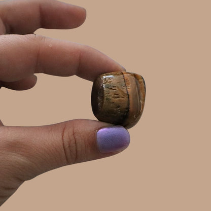 Piedra Ojo de tigre pulida, pieza única número 14 - Teraviva