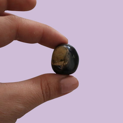 Ónix negro piedra rodada para la protección y el enfoque