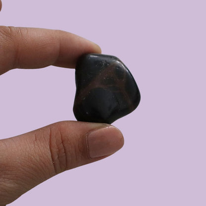 Ónix negro piedra rodada para la protección y el enfoque