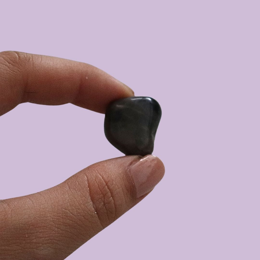 Ónix negro piedra rodada para la protección y el enfoque