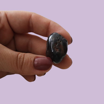 Ónix negro piedra rodada para la protección y el enfoque