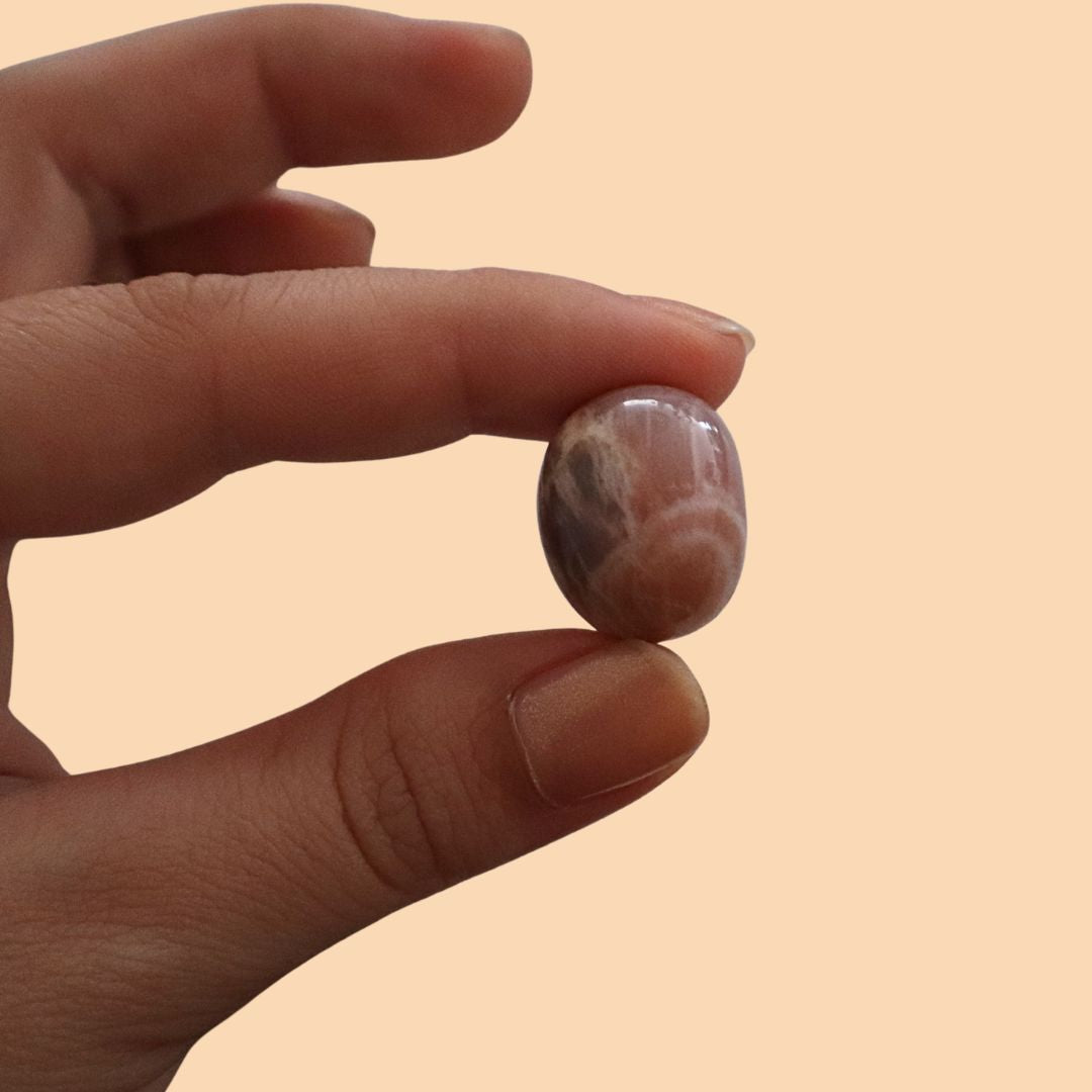 Piedra luna durazno