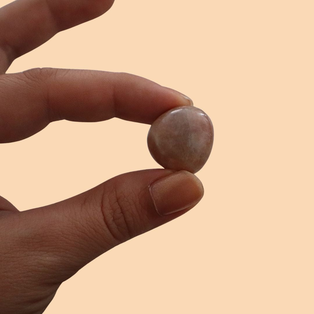 Piedra luna durazno
