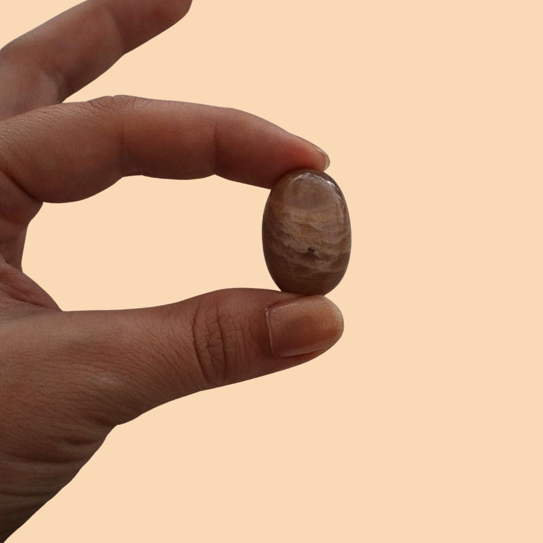 Piedra luna durazno