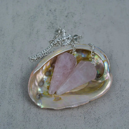 Péndulo cuarzo rosa Teraviva