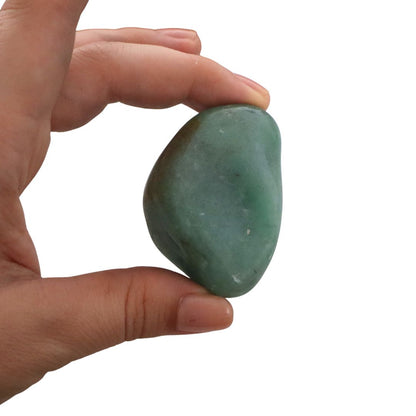 Aventurina verde piedra natural, cristal de la abundancia