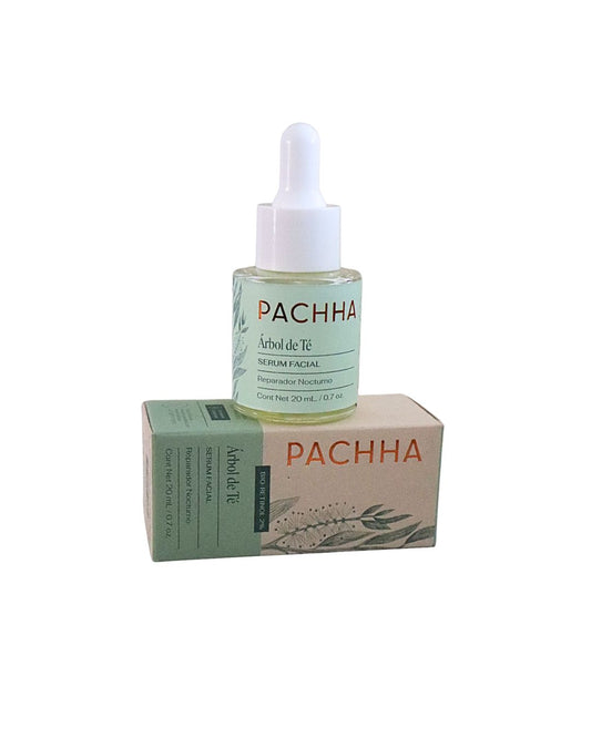 Serum de árbol de té con bio retinol y su empaque
