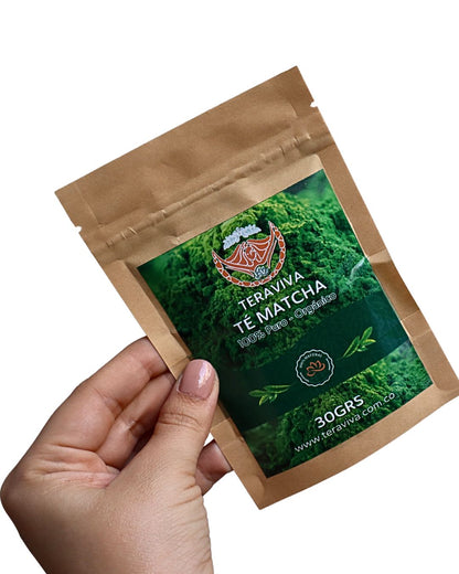 Té matcha japonés orgánico 30 gramos - Teraviva Colombia
