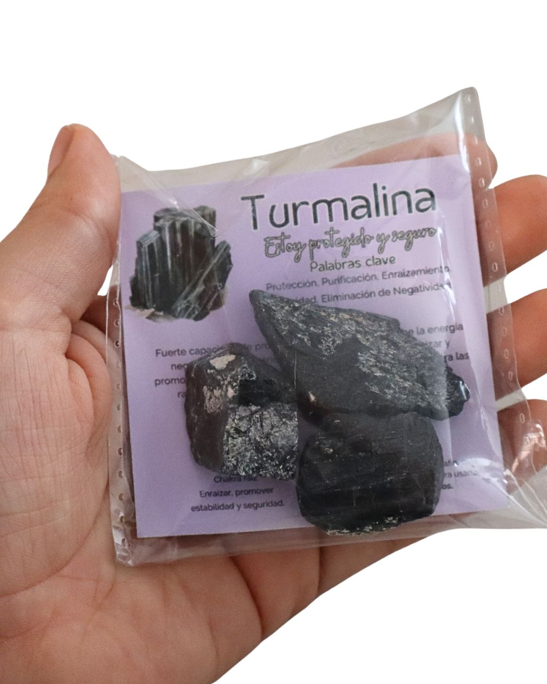 Turmalina negra en bruto - piedra natural de protección energética - Teraviva