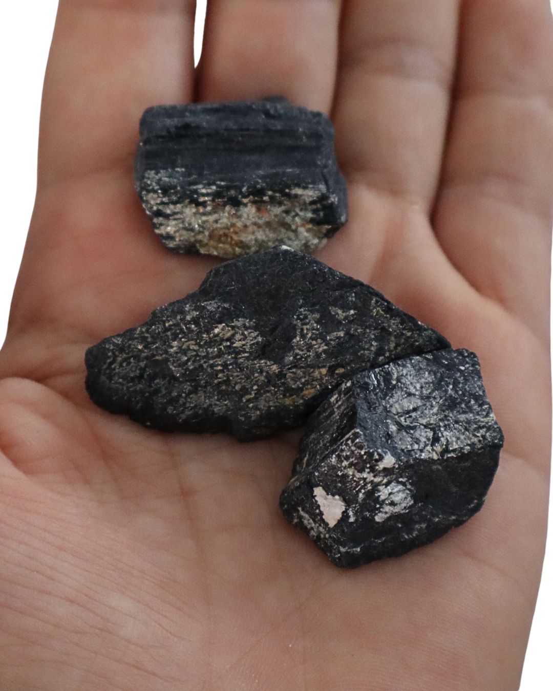 Turmalina negra en bruto - piedra natural de protección energética - Teraviva