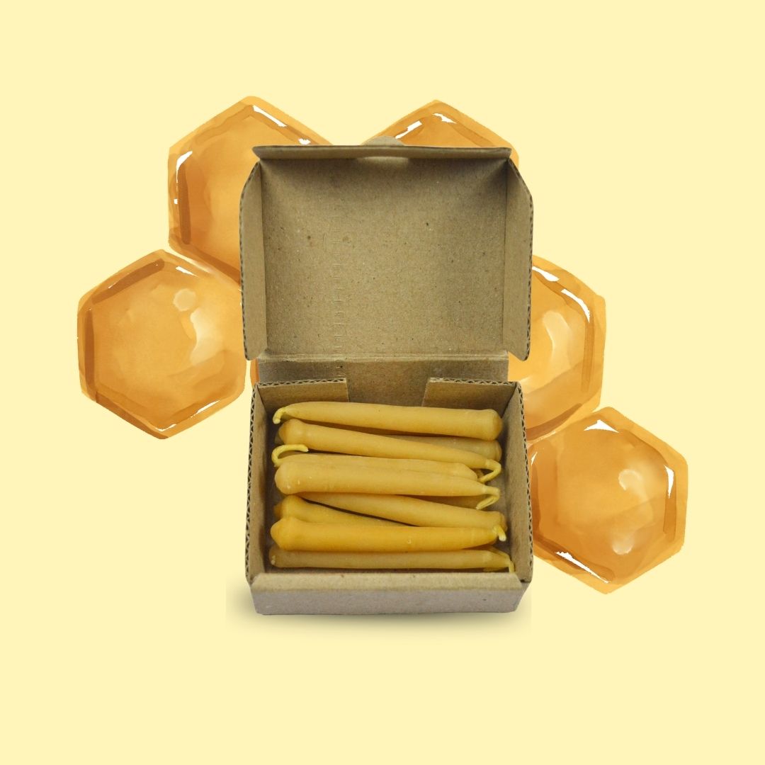 mini velas de miel