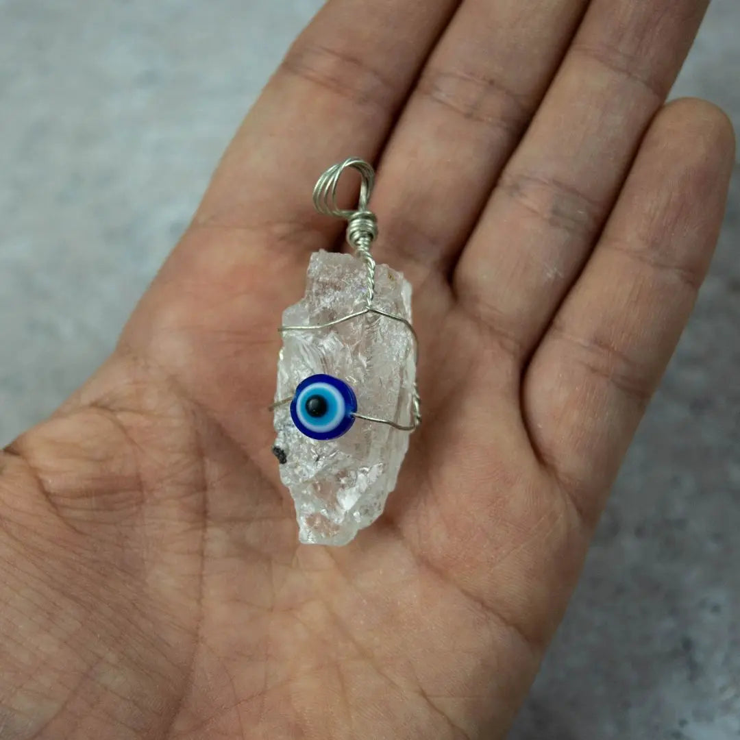 Dije Cuarzo cristal con ojo turco - Teraviva