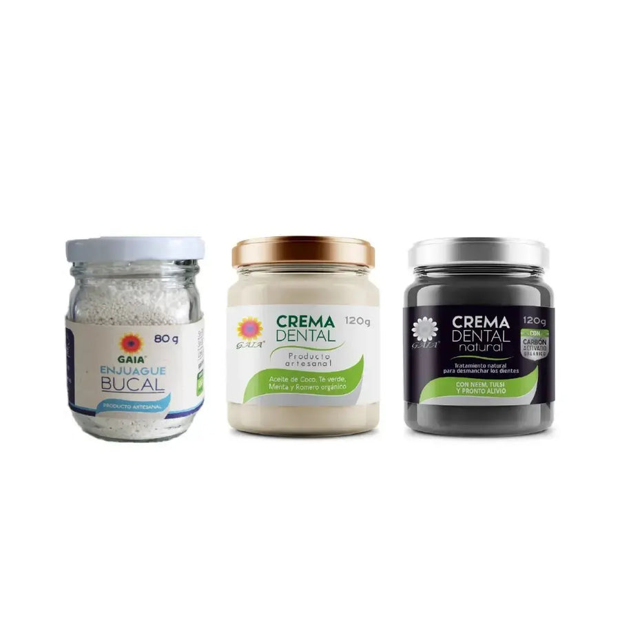 Kit Salud Oral – Crema dental + crema blanqueadora + enjuague bucal - Teraviva