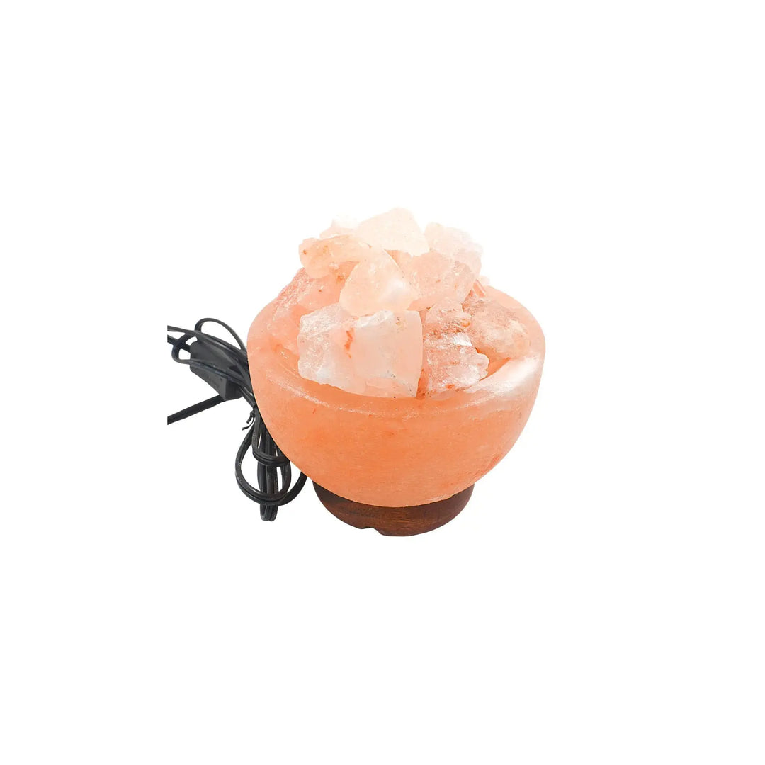 Lámpara de sal Rosada tipo tazón - Teraviva