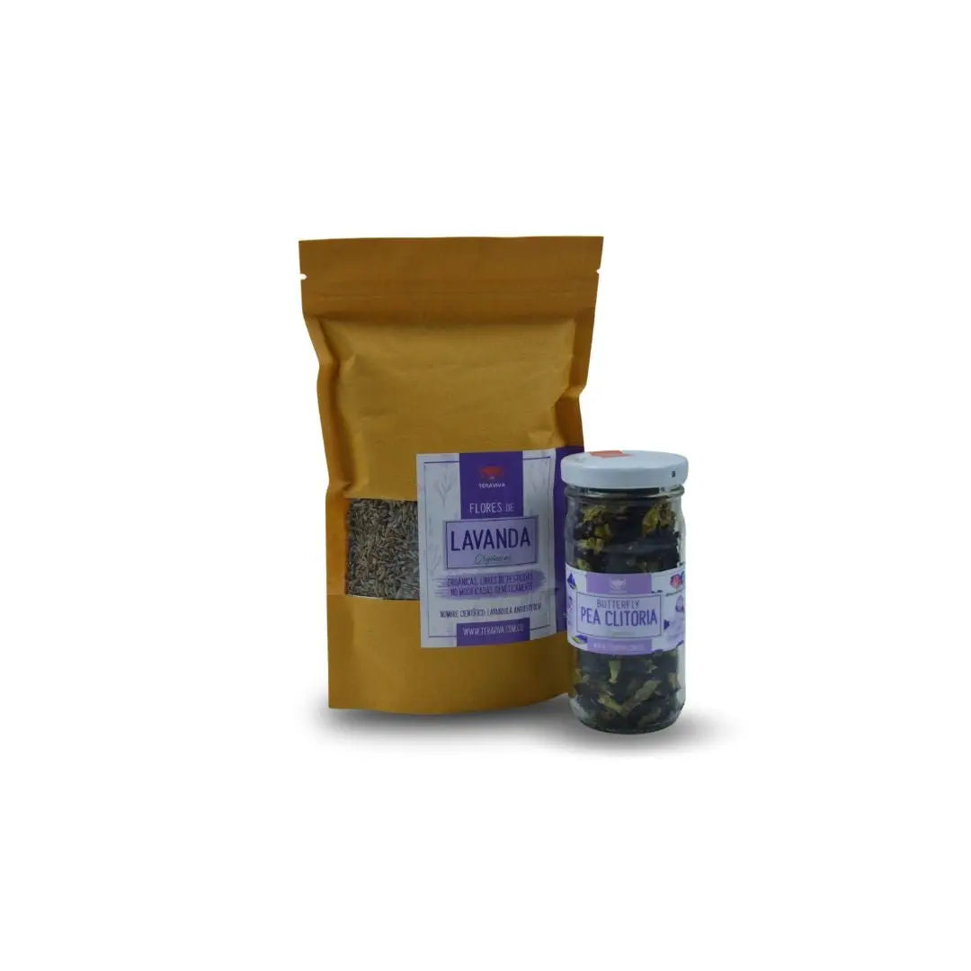Lavanda flor y Pea clitoria - Teraviva