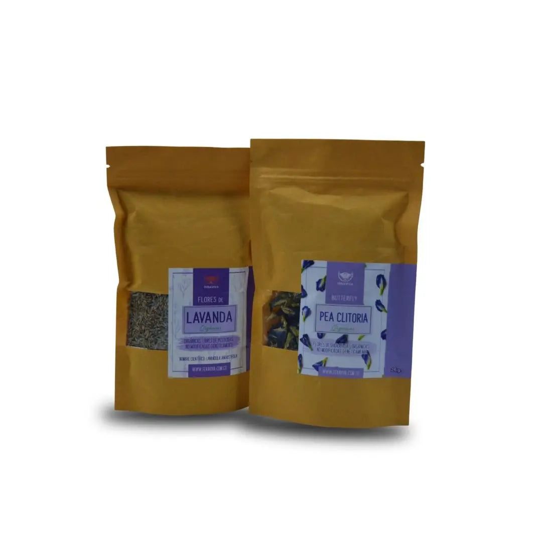 Lavanda flor y Pea clitoria - Teraviva
