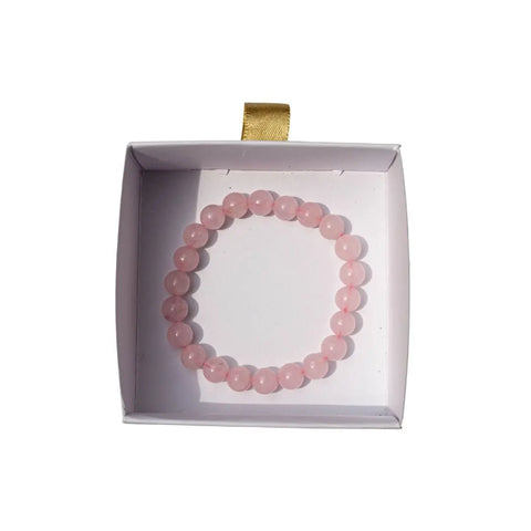 Pulsera Cuarzo rosa elástica - Teraviva